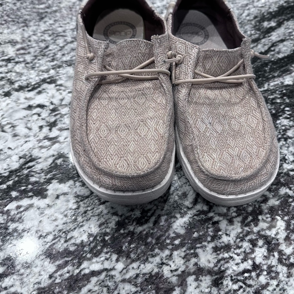Hey Dude Beige Casual Shoes size 6